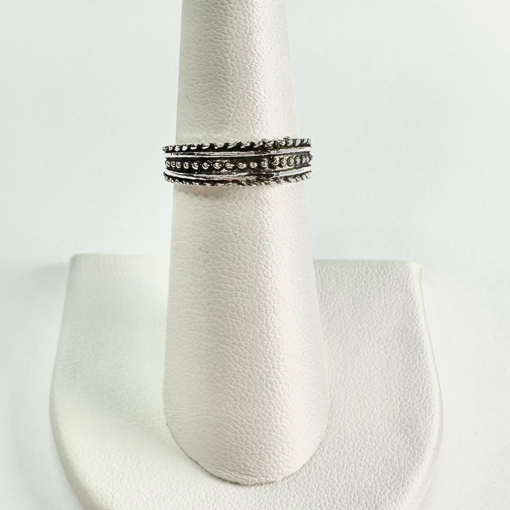 SILVER Tone Boho Midi Ring